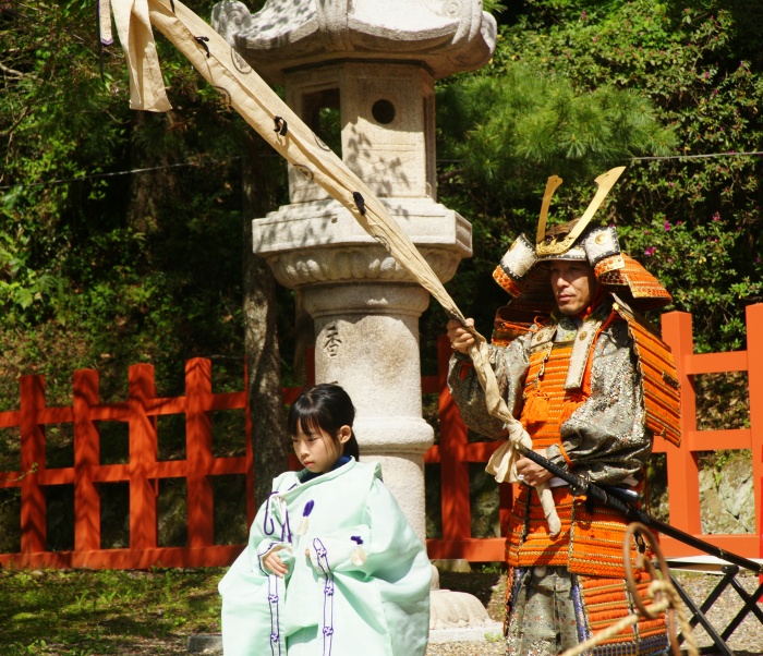 流鏑馬始まる前の行列